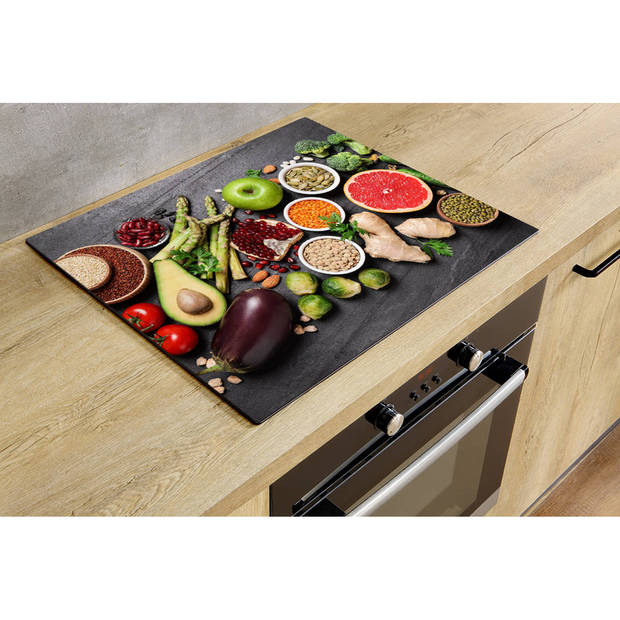 Inductiebeschermer - Fruits and Vegetables - 89.6x51.6 cm