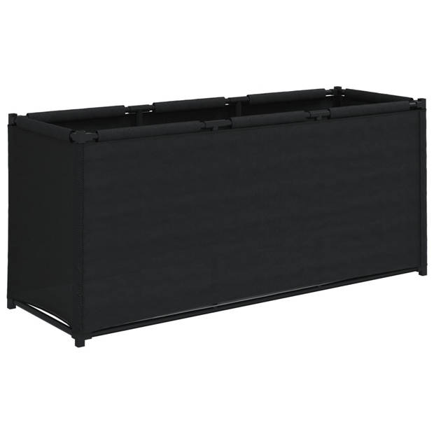 vidaXL Opbergbox 105x34,5x45 cm stof zwart