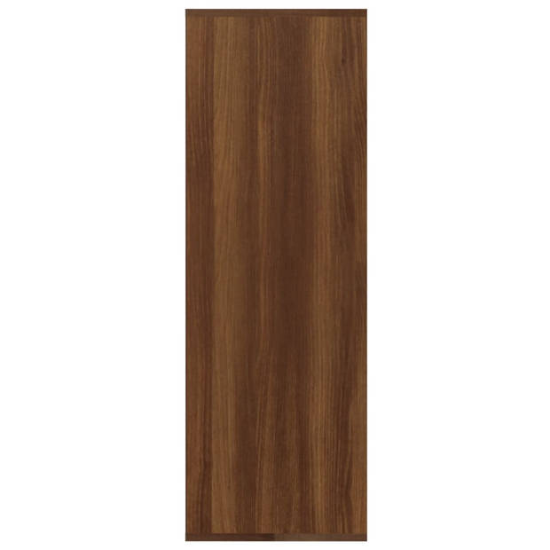 vidaXL Schoenenrek 54x34x100,5 cm bewerkt hout bruin eikenkleur