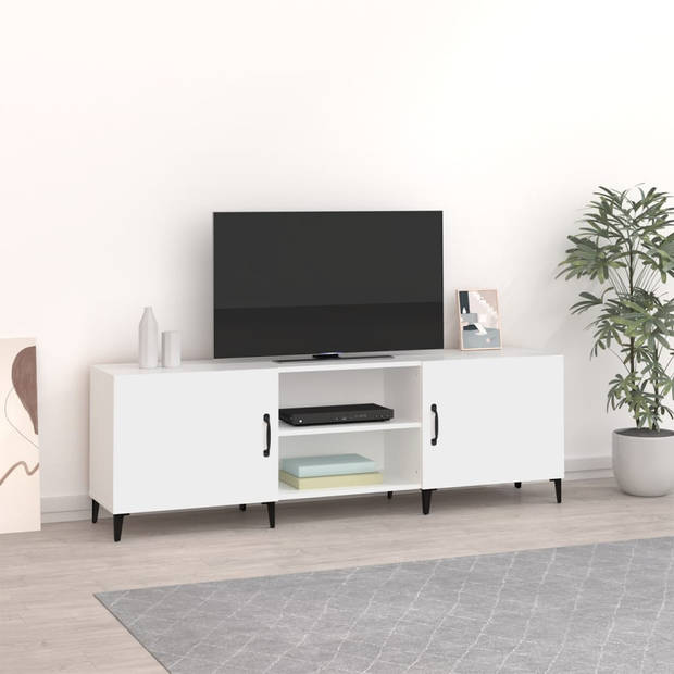 The Living Store TV-kast - Classic - Meubel - 150x30x50 cm - Wit