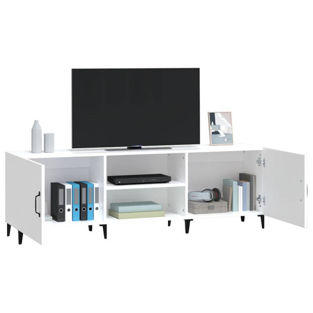 vidaXL Tv-meubel 150x30x50 cm bewerkt hout wit