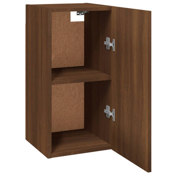 vidaXL Tv-meubelen 2 st 30,5x30x60 cm bewerkt hout bruin eikenkleur