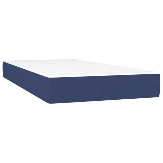 vidaXL Pocketveringmatras voor kinderen 80x160 cm stof blauw