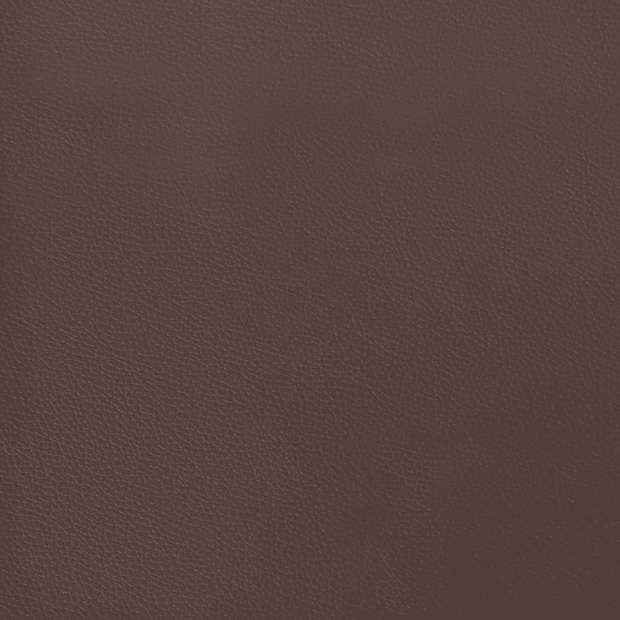 vidaXL Pocketveringmatras 100x200x20 cm kunstleer bruin