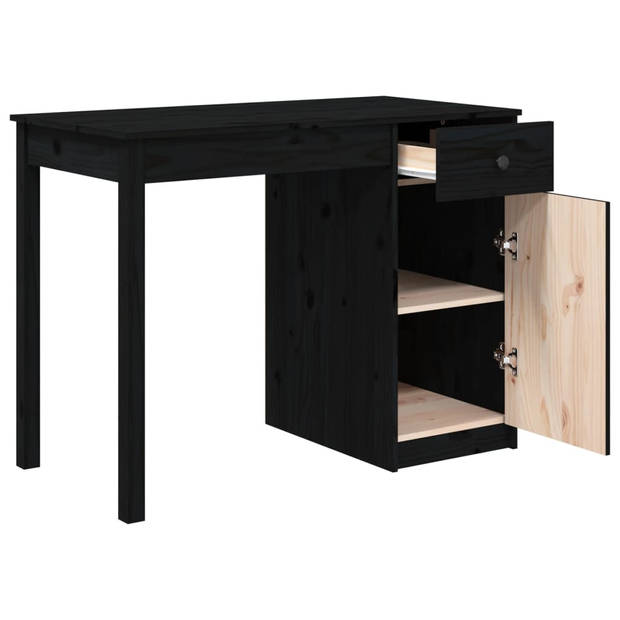 The Living Store Houten Bureau - Trendy - Bureau - Afmeting- 100 x 50 x 75 cm - Ken- Massief grenenhout