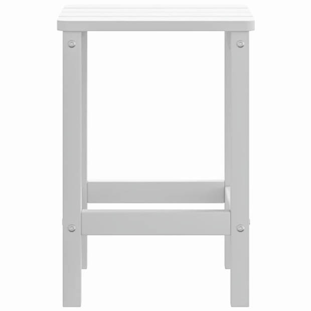 vidaXL Tuintafel Adirondack 38x38x46 cm HDPE wit