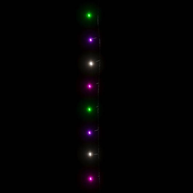 The Living Store LED-lichtsnoer - Lange lichtslinger 30m - Pastel meerkleurig - 300 LEDs - 8 lichteffecten
