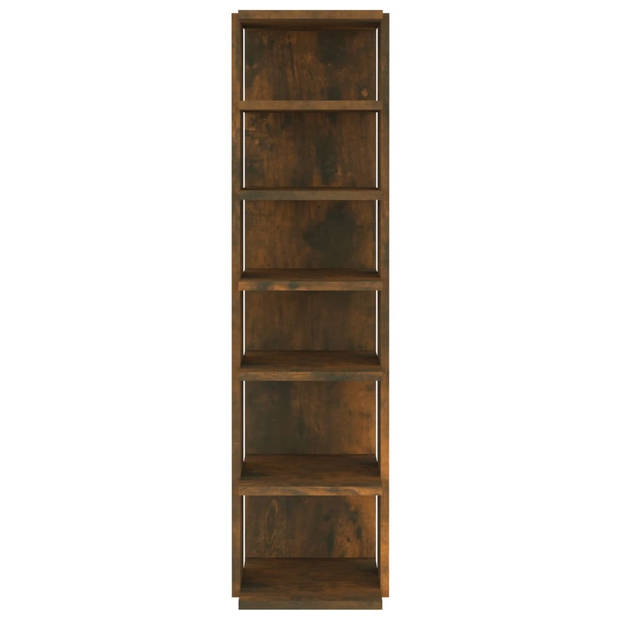 The Living Store Schoenenrek Gerookt Eiken - 27.5 x 27 x 102 cm - Ruimtebesparend - 6 schappen