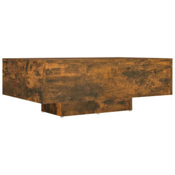 vidaXL Salontafel 85x55x31 cm bewerkt hout gerookt eikenkleurig