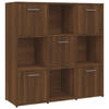 vidaXL Boekenkast 90x30x90 cm bewerkt hout bruin eikenkleur