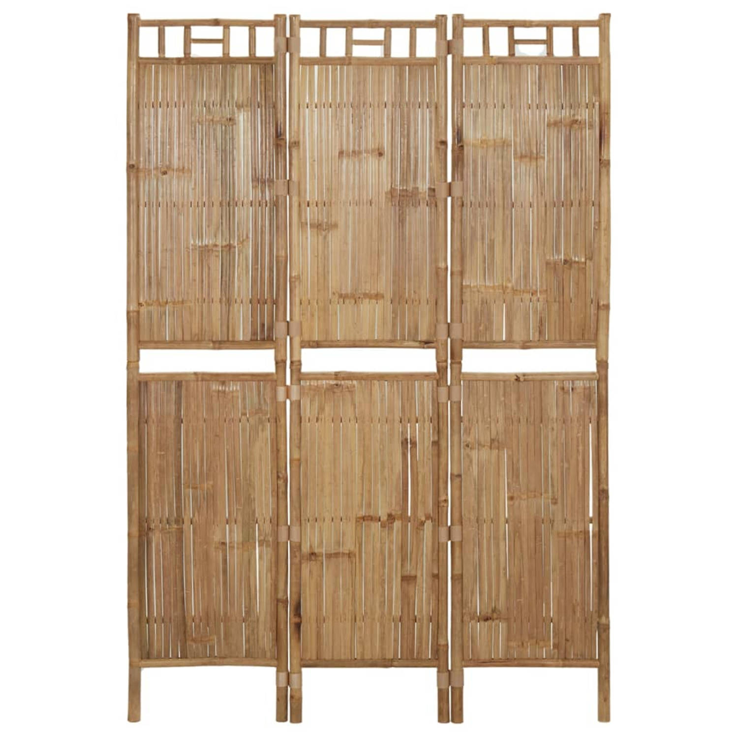 vidaXL Kamerscherm met 3 panelen 120x180 cm bamboe