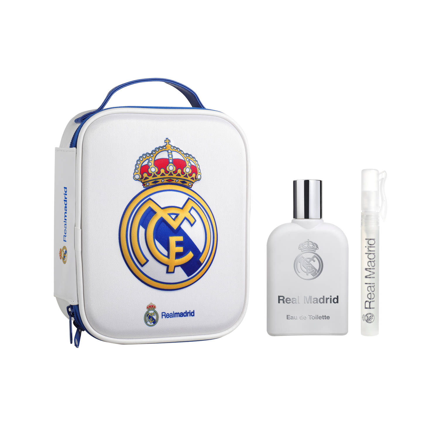 Real Madrid Geschenkset - Eau de Toilette 100 ml & Parfumpen - Met Toilettas