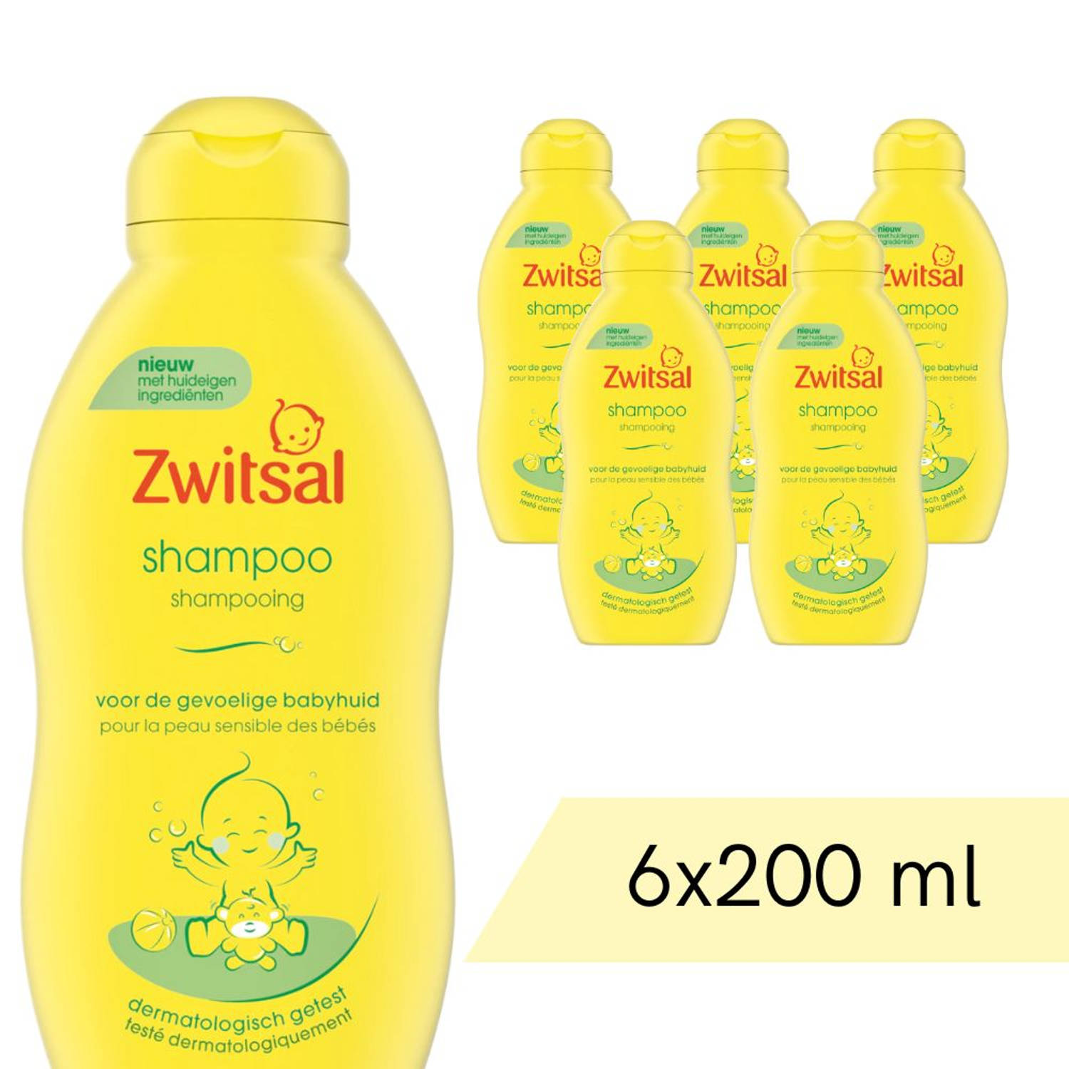 Voordeelverpakking: 6x Zwitsal Shampoo - Anti-Prik - 200 ml