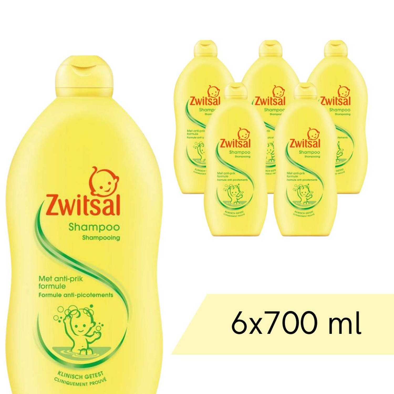 Voordeelverpakking: 6x Zwitsal Shampoo - 700 ml