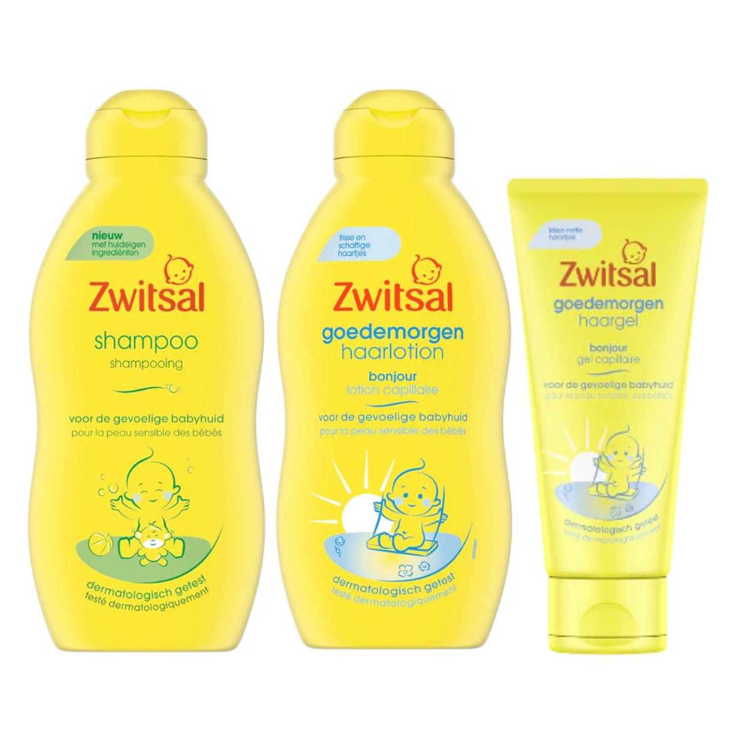 Zwitsal combinatieset: Shampoo Anti-Prik + Conditioner + Haargel