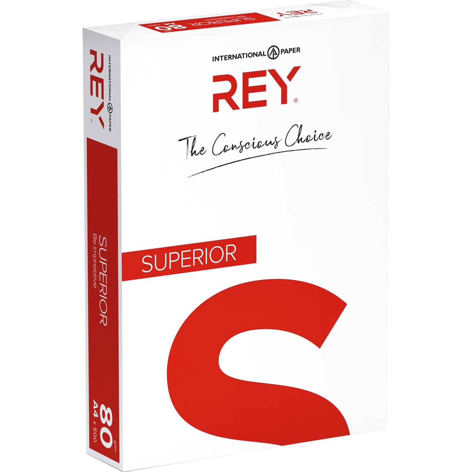 Rey Superior Document printpapier ft A4, 80 g, pak van 500 vel 5 stuks