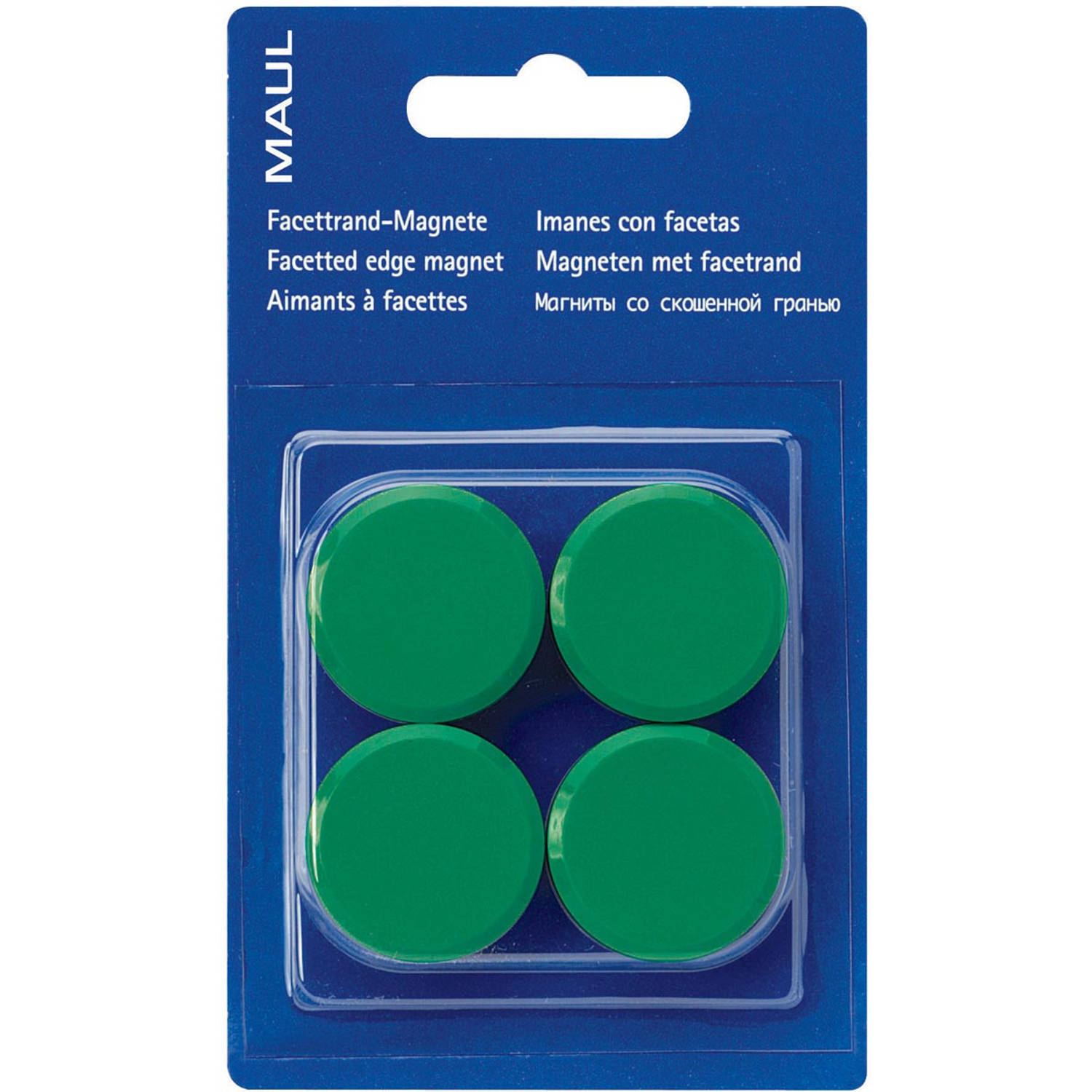 MAUL magneet Solid 32mm trekkracht 800gr blister 4 groen 12 stuks