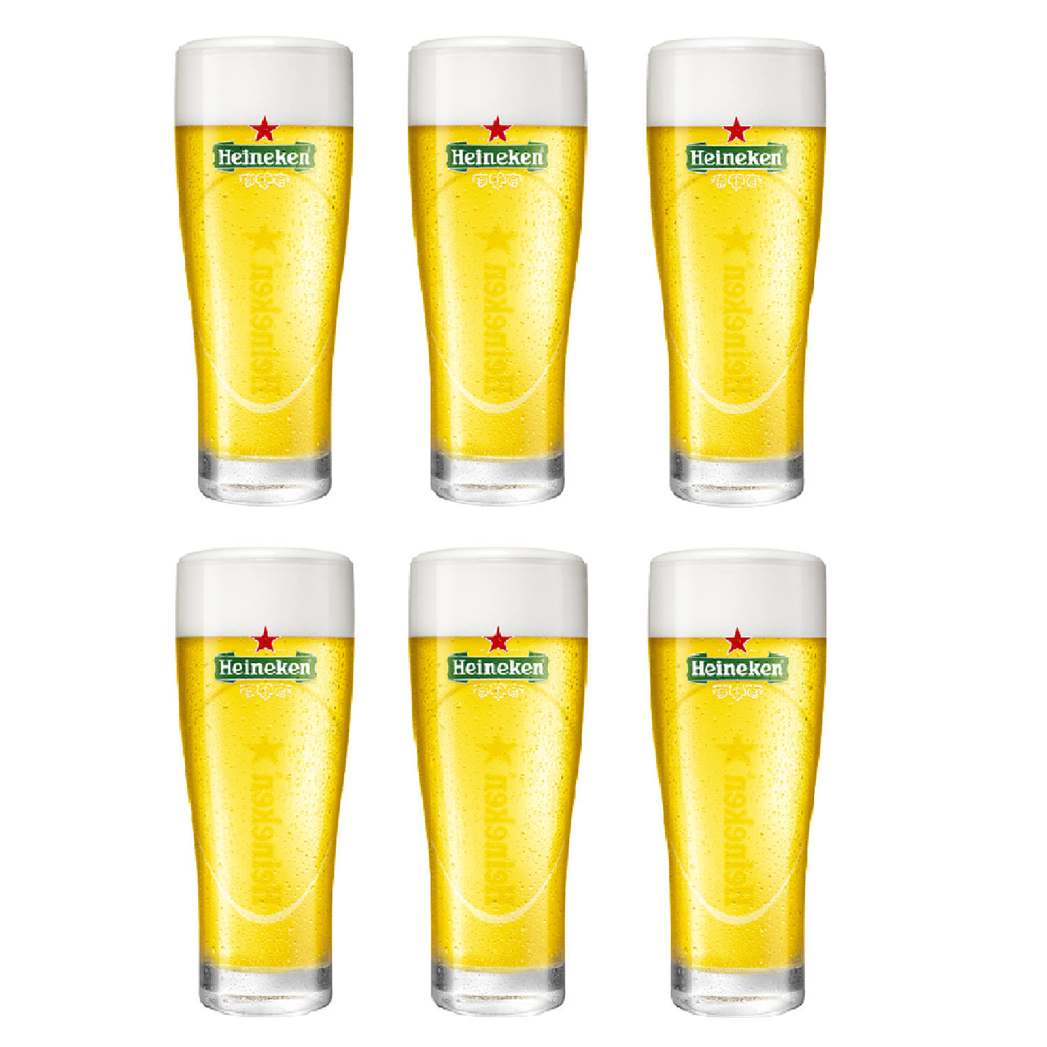 Heineken Bierglas Ellipse 25 cl 6 Stuks