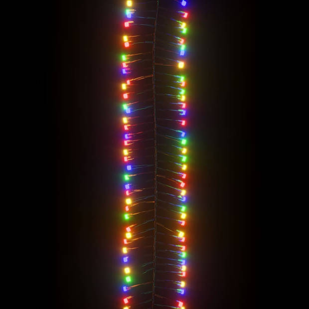 The Living Store LED Lichtsnoer - 20m - Meerkleurig - 1.000 LEDs - 8 Lichteffecten