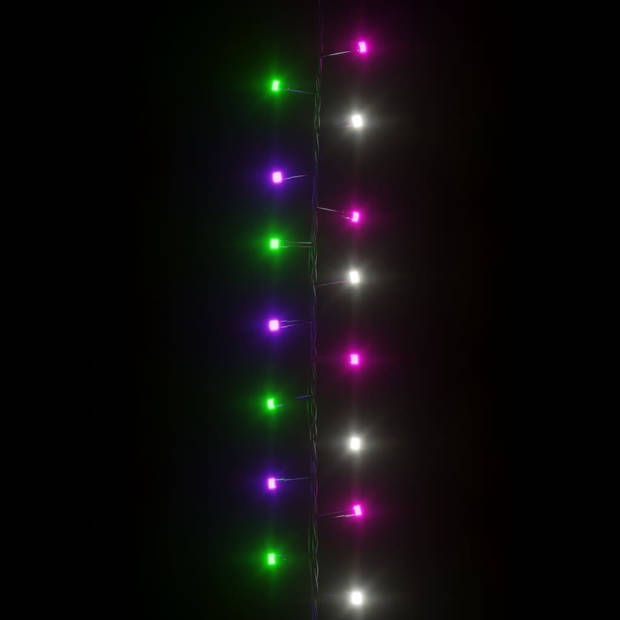 The Living Store LED-lichtslinger - 10m - Pastel meerkleurig - PVC - koper - 1.000 LEDs