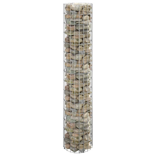 vidaXL Gabion paal rond Ø30x150 cm gegalvaniseerd staal