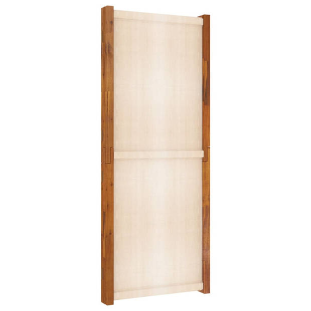 The Living Store Room Divider - Acaciahout - 420 x 180 cm - crèmewit