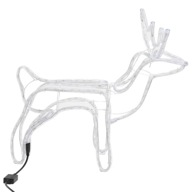 vidaXL Kerstfiguur rendier 3 st 60x30x60 cm koudwit