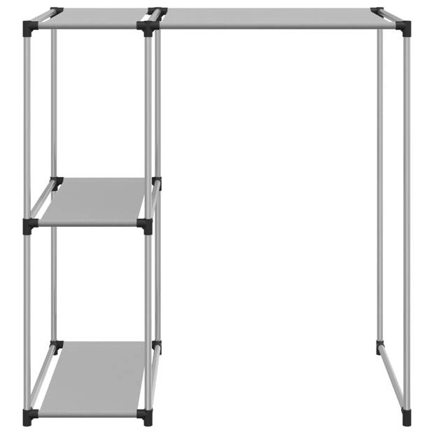 vidaXL Opbergrek voor boven wasmachine 87x55x90,5 cm ijzer grijs