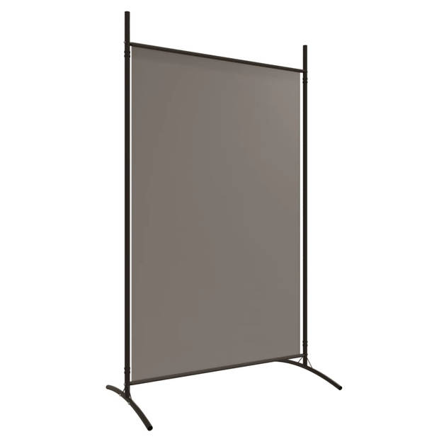 vidaXL Kamerscherm met 2 panelen 175x180 cm stof antracietkleurig