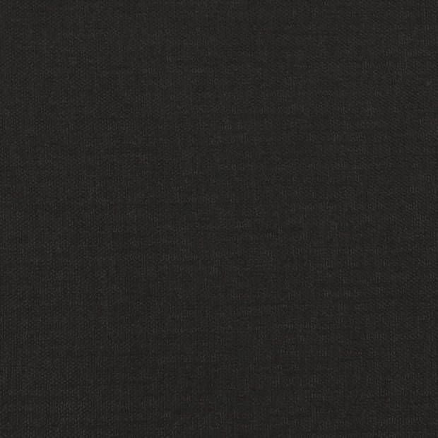 vidaXL Voetenbank 45x29,5x35 cm stof en kunstleer zwart