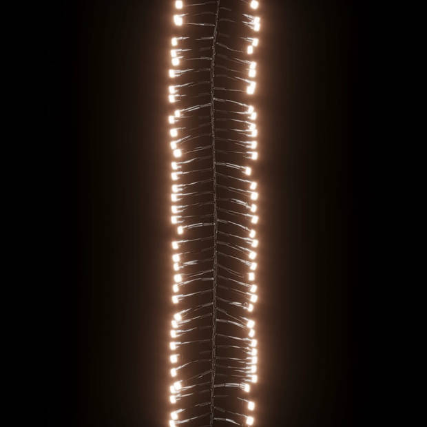 vidaXL Lichtslinger cluster met 1000 LED's warmwit 11 m PVC