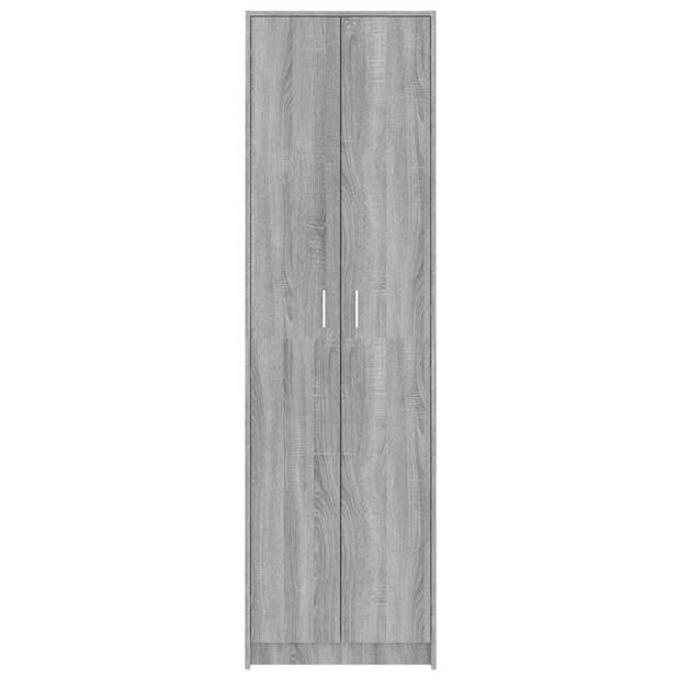 vidaXL Gangkast 55x25x189 cm bewerkt hout grijs sonoma eikenkleurig