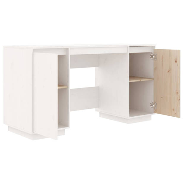 The Living Store Bureau - Klassiek - Wit - 140 x 50 x 75 cm - Massief grenenhout