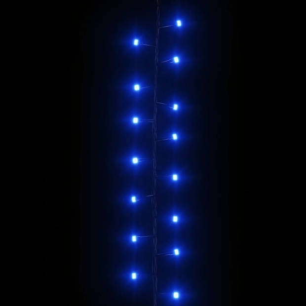 The Living Store LED-lichtsnoer - 10m - blauw - flexibel - 8 lichteffecten