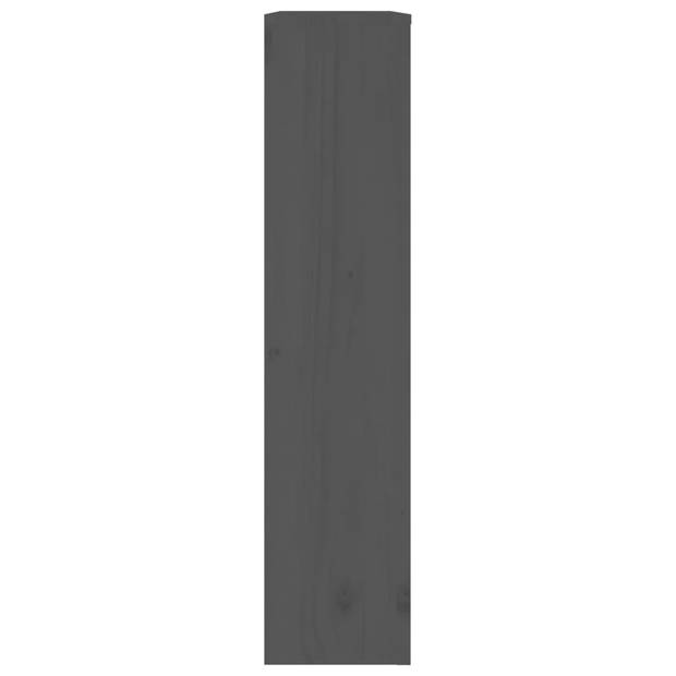 vidaXL Radiatorombouw 79,5x19x84 cm massief grenenhout grijs