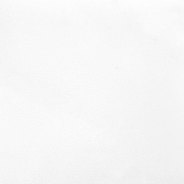 vidaXL Hoofdbord met randen 183x23x78/88 cm kunstleer wit