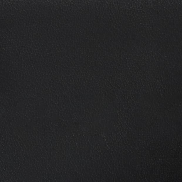 vidaXL Pocketveringmatras 140x190x20 cm kunstleer zwart
