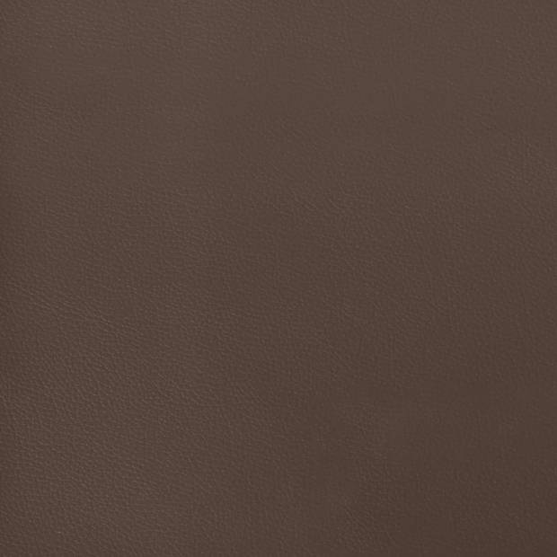 vidaXL Pocketveringmatras 140x190x20 cm kunstleer bruin