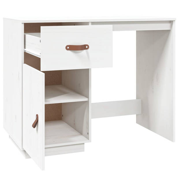 The Living Store Bureau - Bureau - 95x50x75 cm - Wit