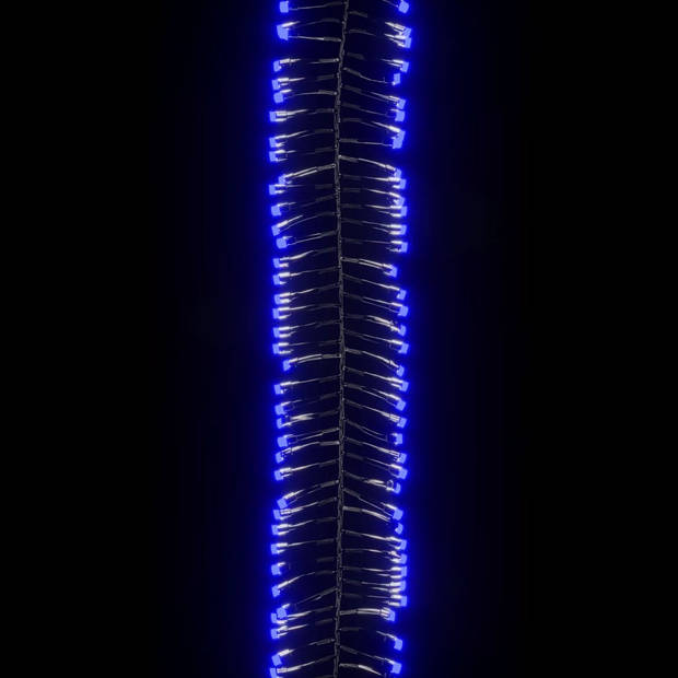 vidaXL Lichtslinger cluster met 1000 LED's blauw 11 m PVC