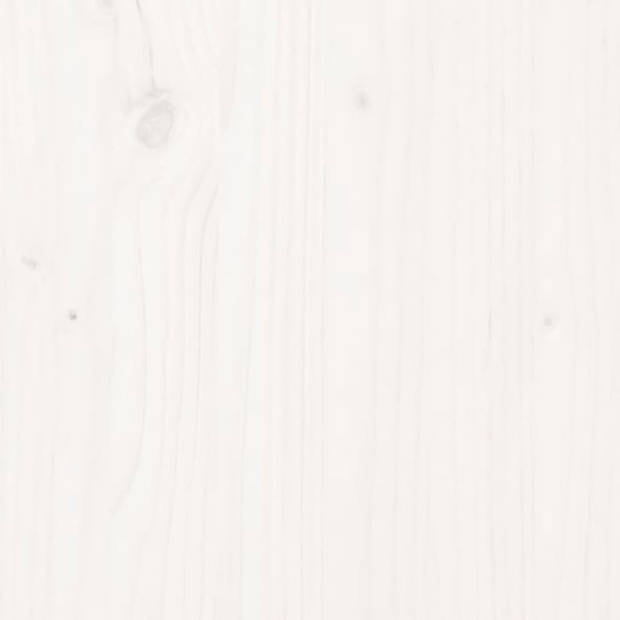 vidaXL Bankje 110x41x76,5 cm massief grenenhout wit