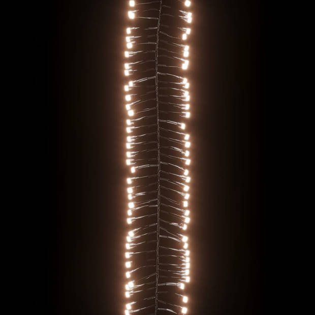vidaXL Lichtslinger cluster met 400 LED's warmwit 7,4 m PVC