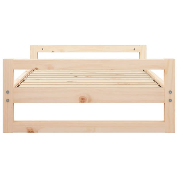 The Living Store Hondenmand Grenenhout 95.5x65.5x28 cm - Comfortabel - Stabiel frame
