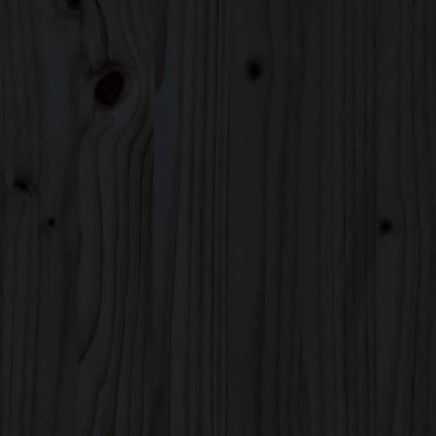 vidaXL Monitorstandaard 50x27x15 cm massief grenenhout zwart