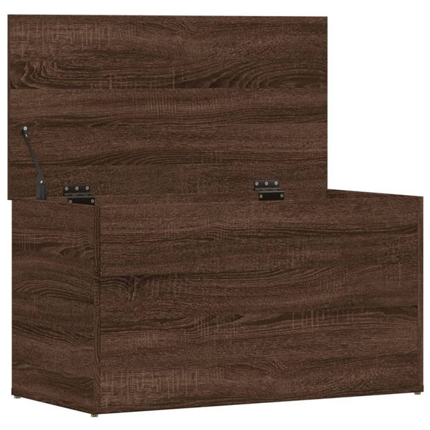 vidaXL Opbergkist 84x42x46 cm bewerkt hout bruin eikenkleur