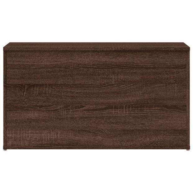 vidaXL Opbergkist 84x42x46 cm bewerkt hout bruin eikenkleur