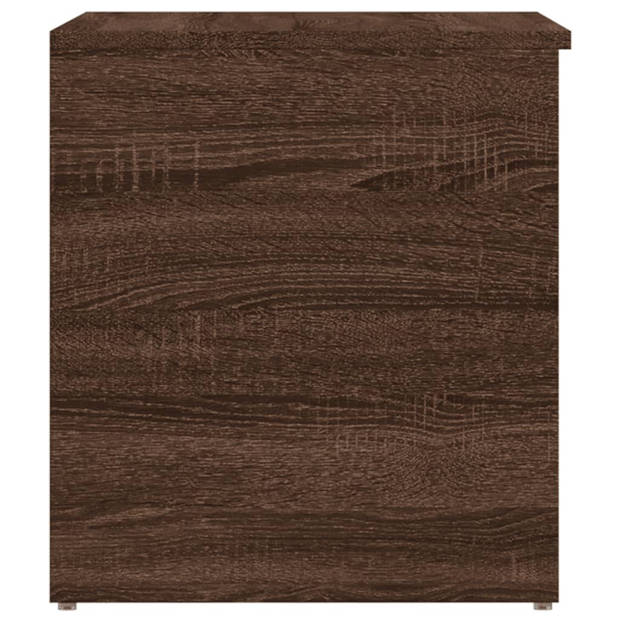 vidaXL Opbergkist 84x42x46 cm bewerkt hout bruin eikenkleur