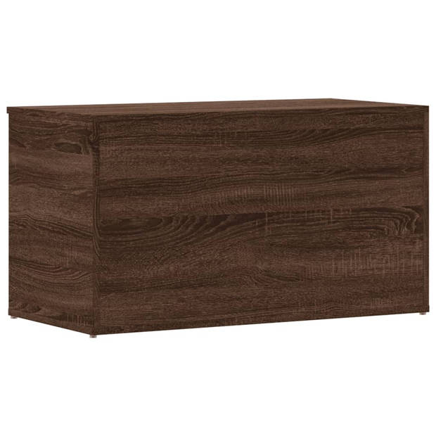 vidaXL Opbergkist 84x42x46 cm bewerkt hout bruin eikenkleur