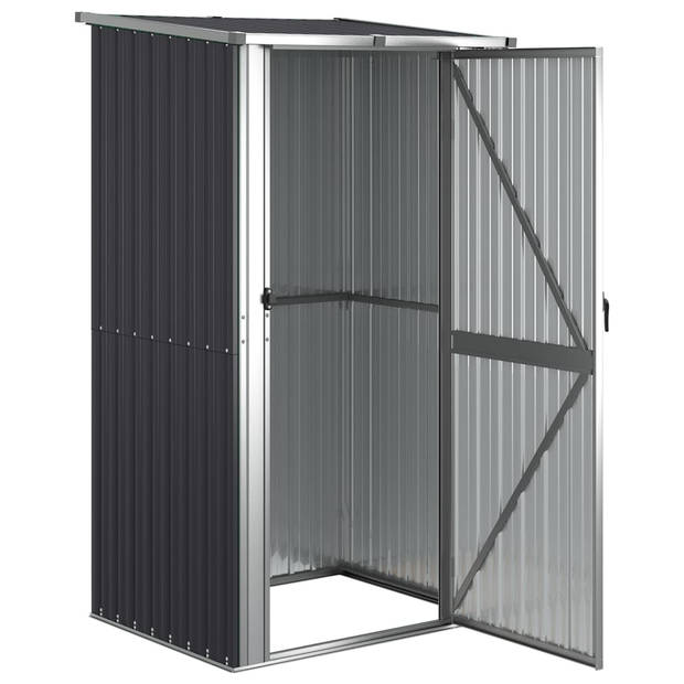 vidaXL Tuinschuur 118,5x97x209,5 cm gegalvaniseerd staal antraciet