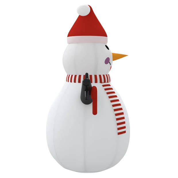vidaXL Sneeuwpop opblaasbaar met LED's 250 cm
